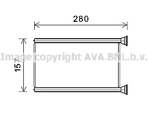 AVA QUALITY COOLING jea6069 -  Теплообменник, отопление салона